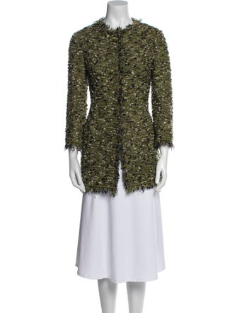 M Missoni Merino Wool Tweed Pattern Jacket