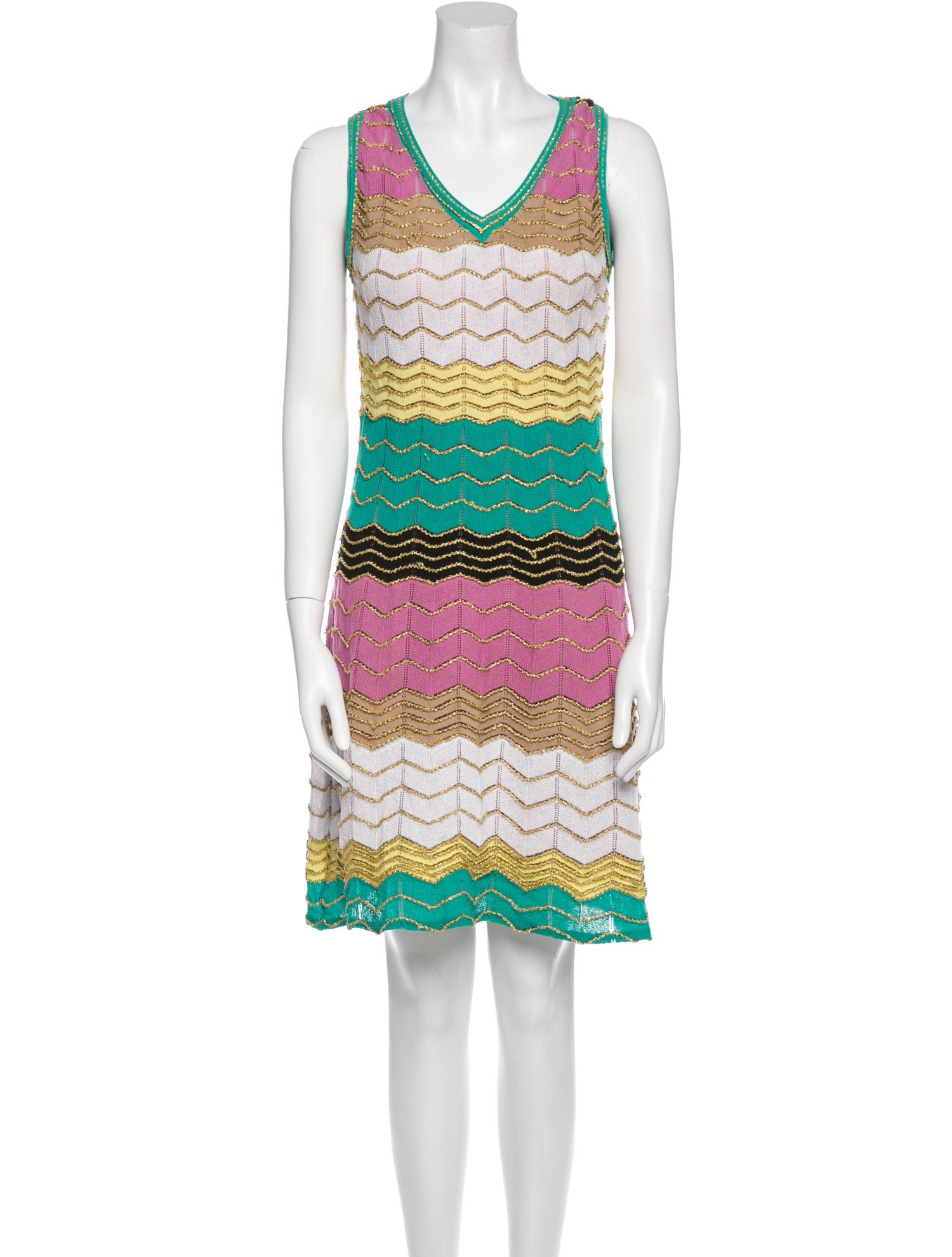 M Missoni Striped Mini Dress