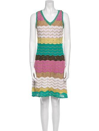 M Missoni Striped Mini Dress