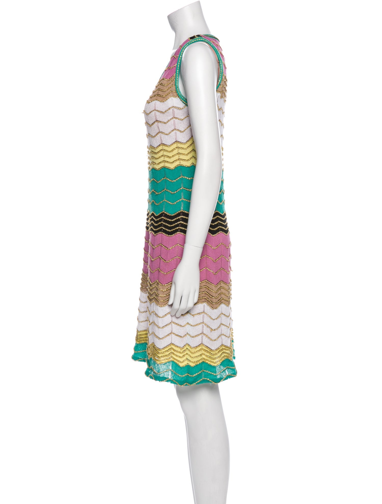 M Missoni Striped Mini Dress