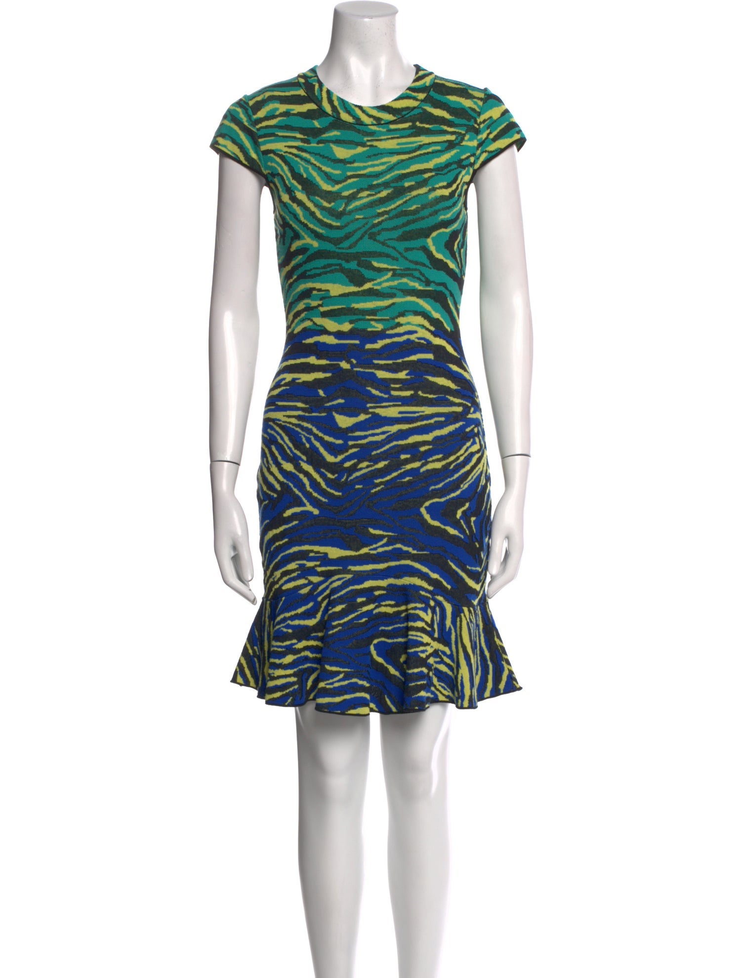 M Missoni Animal Print Mini Dress
