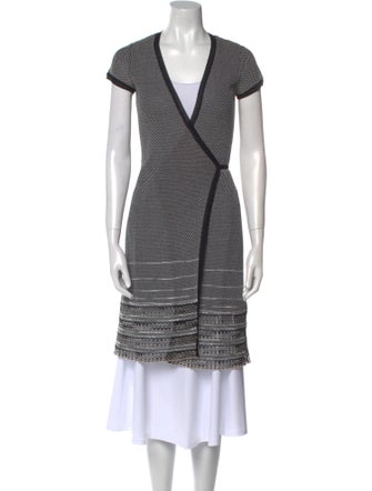 M Missoni Striped V-Neck Sweater