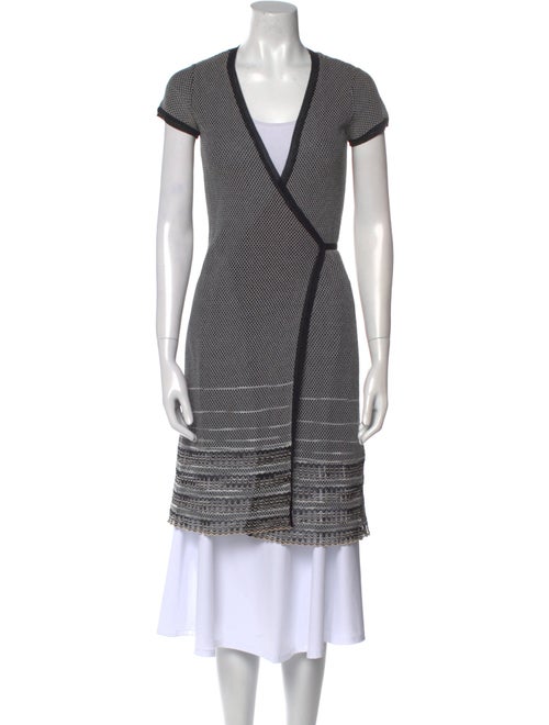 M Missoni Striped V-Neck Sweater