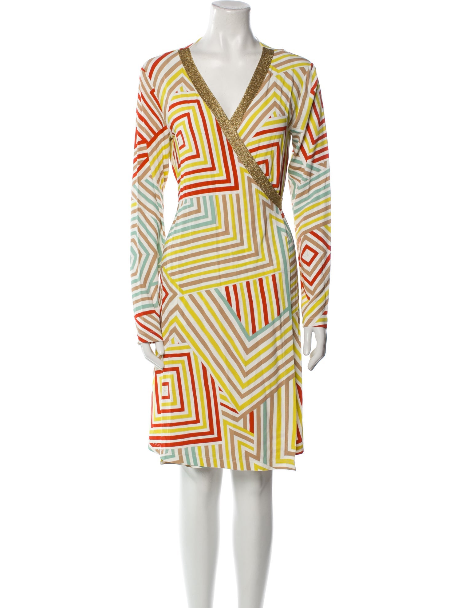 M Missoni Printed Knee-Length Dress