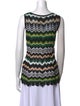 M Missoni Striped Scoop Neck Top