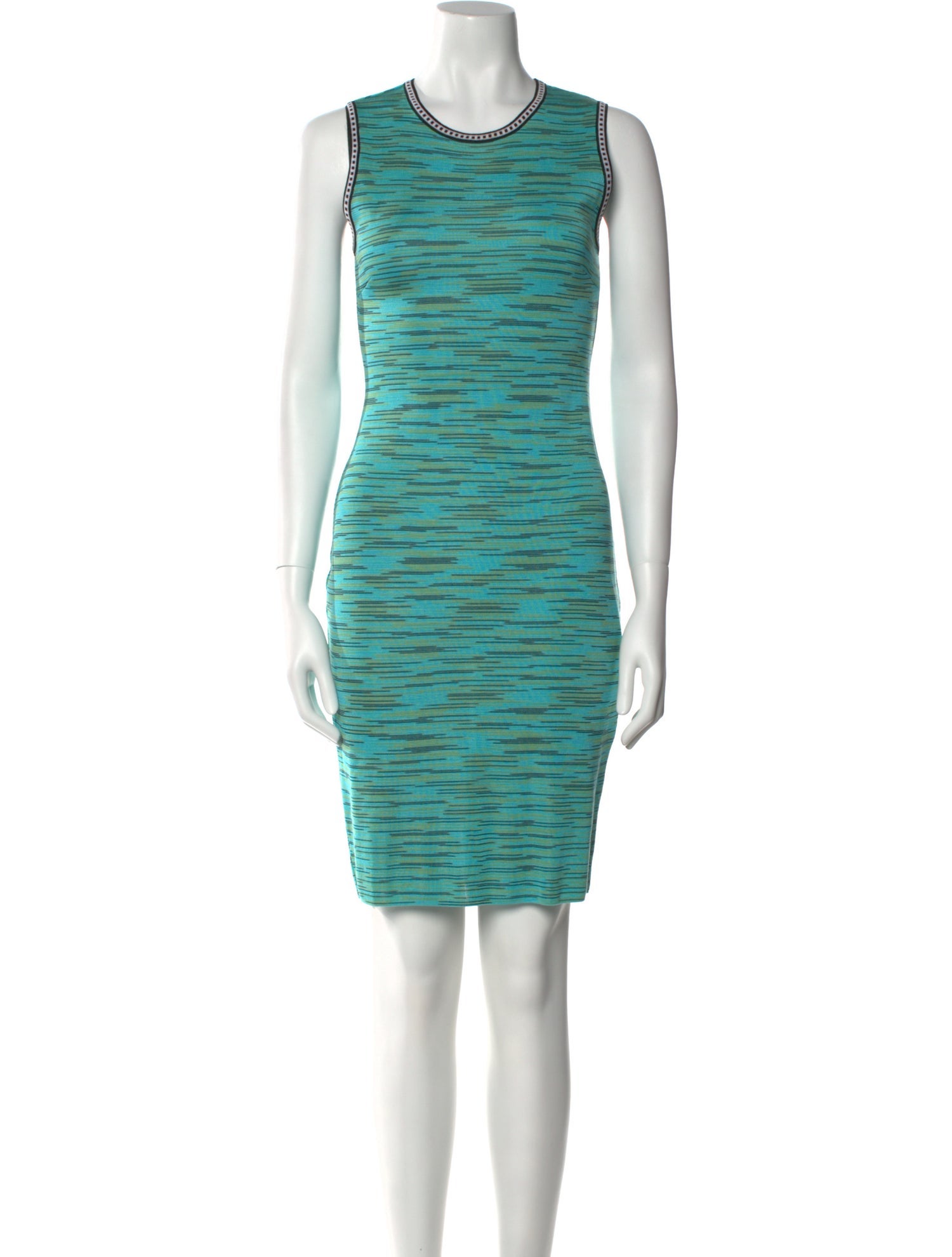 M Missoni Striped Knee-Length Dress
