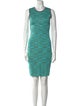 M Missoni Striped Knee-Length Dress