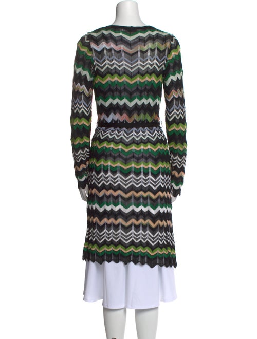 M Missoni Striped V-Neck Sweater