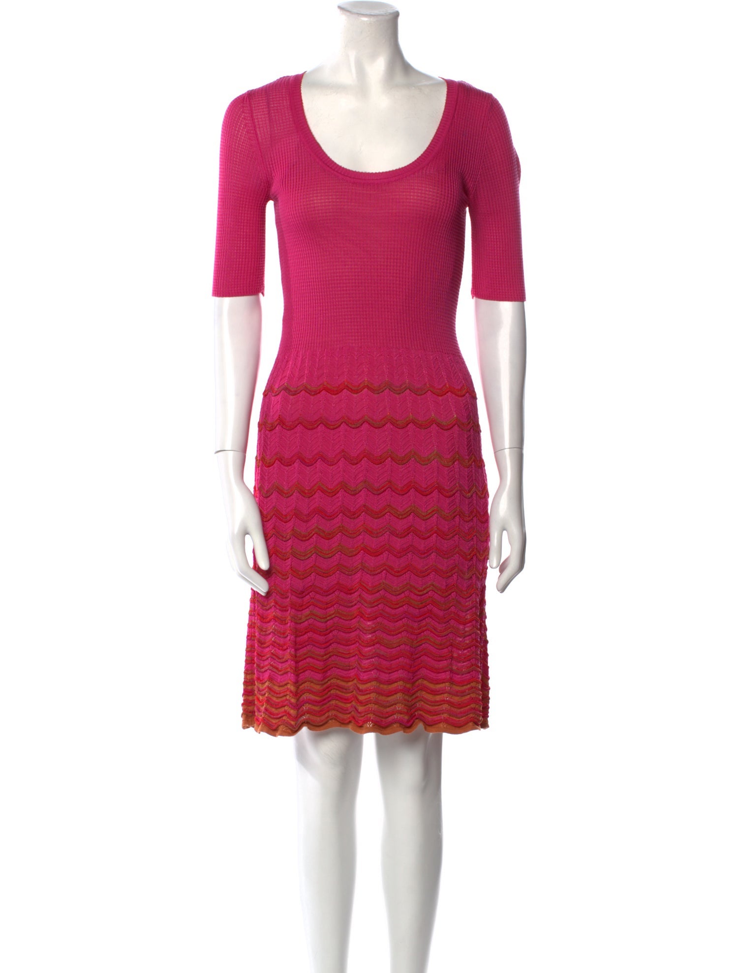 M Missoni Scoop Neck Mini Dress