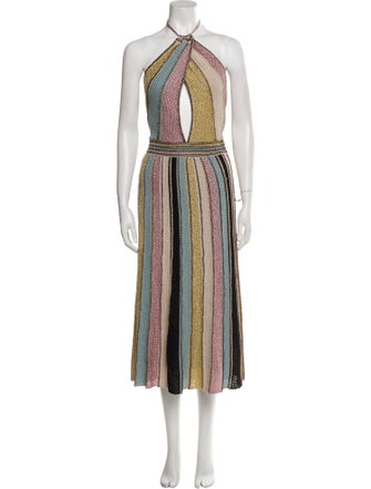 M Missoni Striped Long Dress