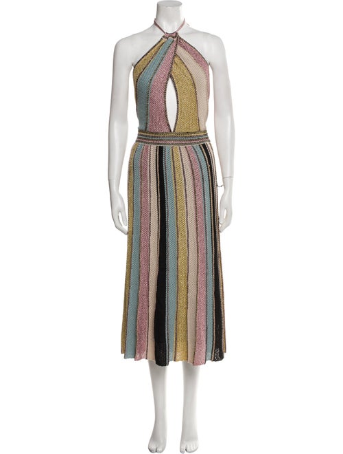 M Missoni Striped Long Dress
