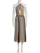 M Missoni Striped Long Dress