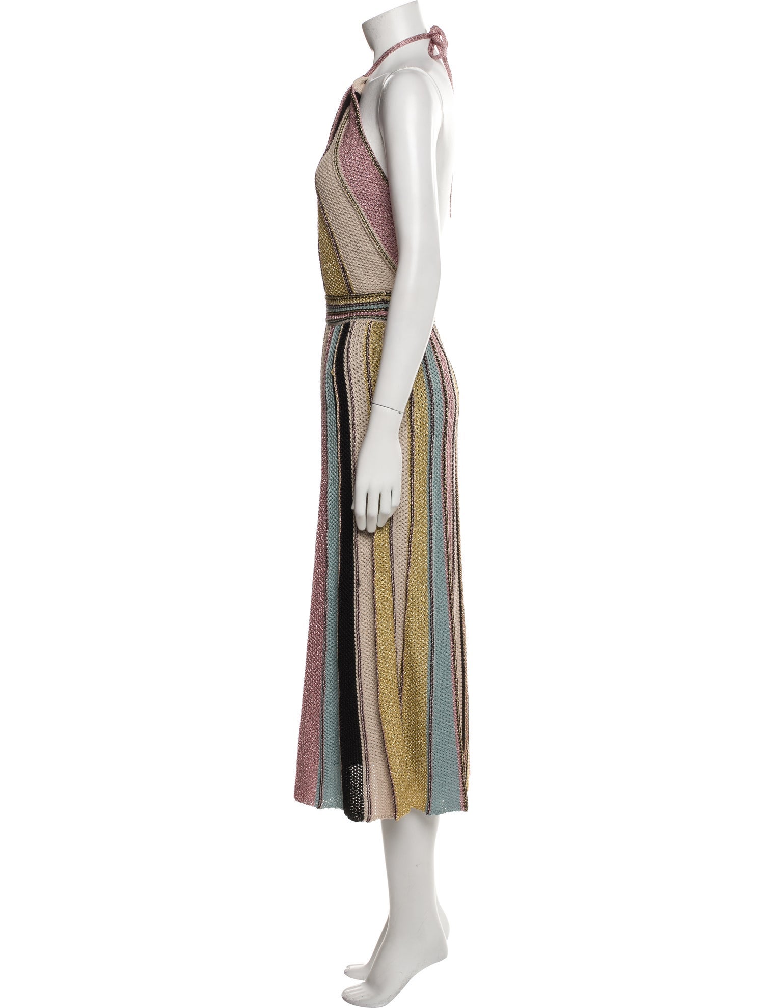 M Missoni Striped Long Dress