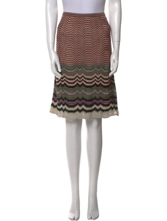 M Missoni Merino Wool Knee-Length Skirt
