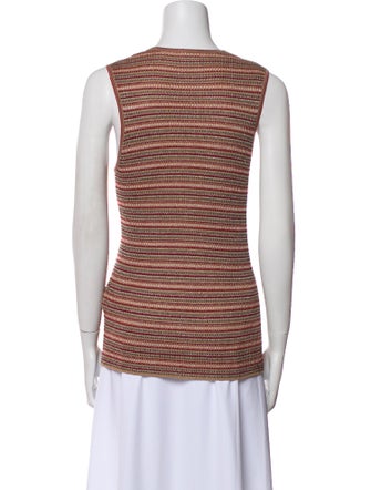 M Missoni Merino Wool Striped Top
