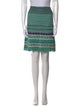 M Missoni Striped Knee-Length Skirt