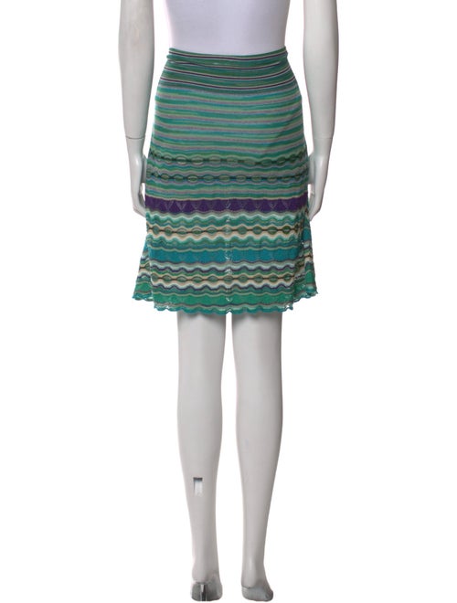 M Missoni Striped Knee-Length Skirt