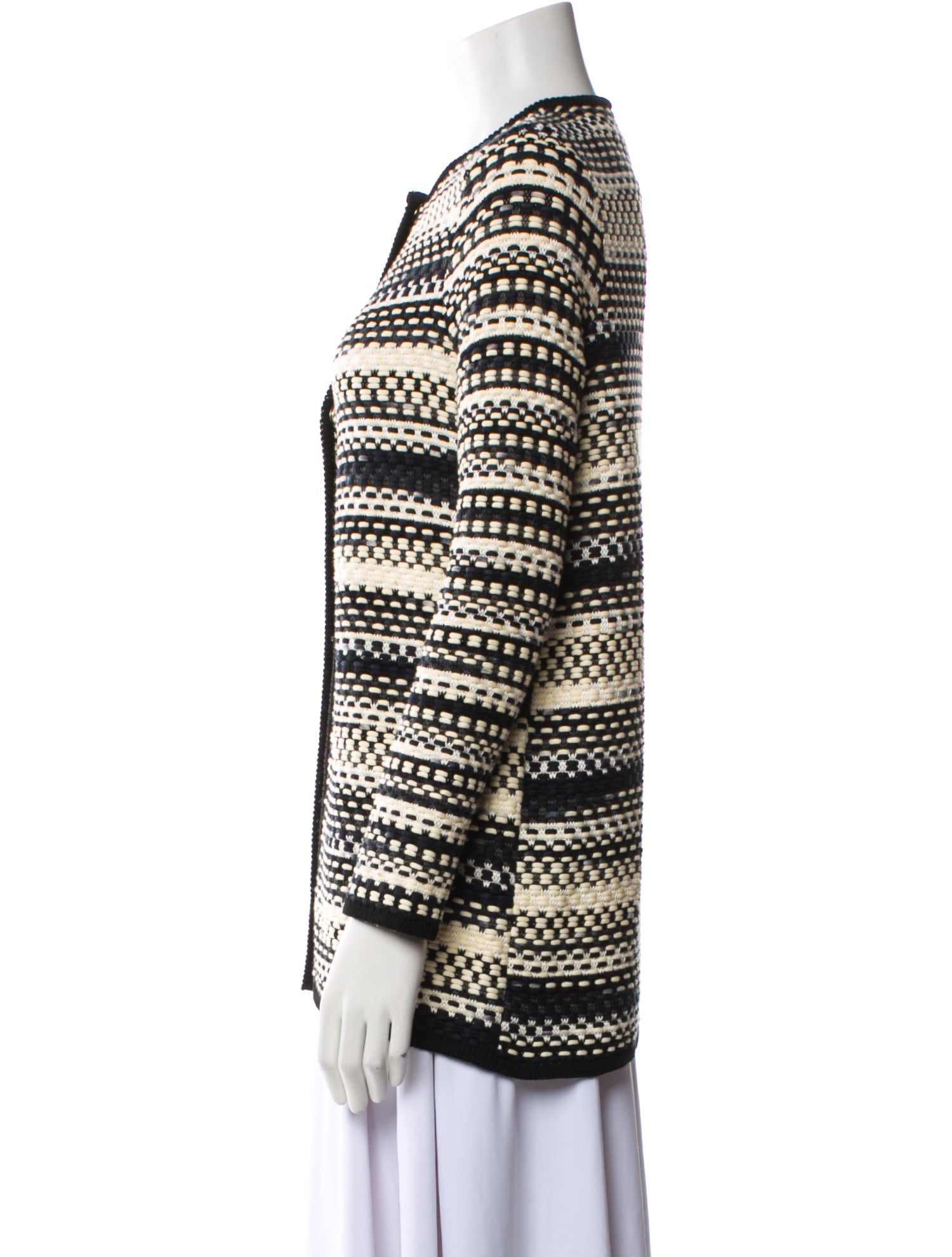 M Missoni Striped Crew Neck Sweater