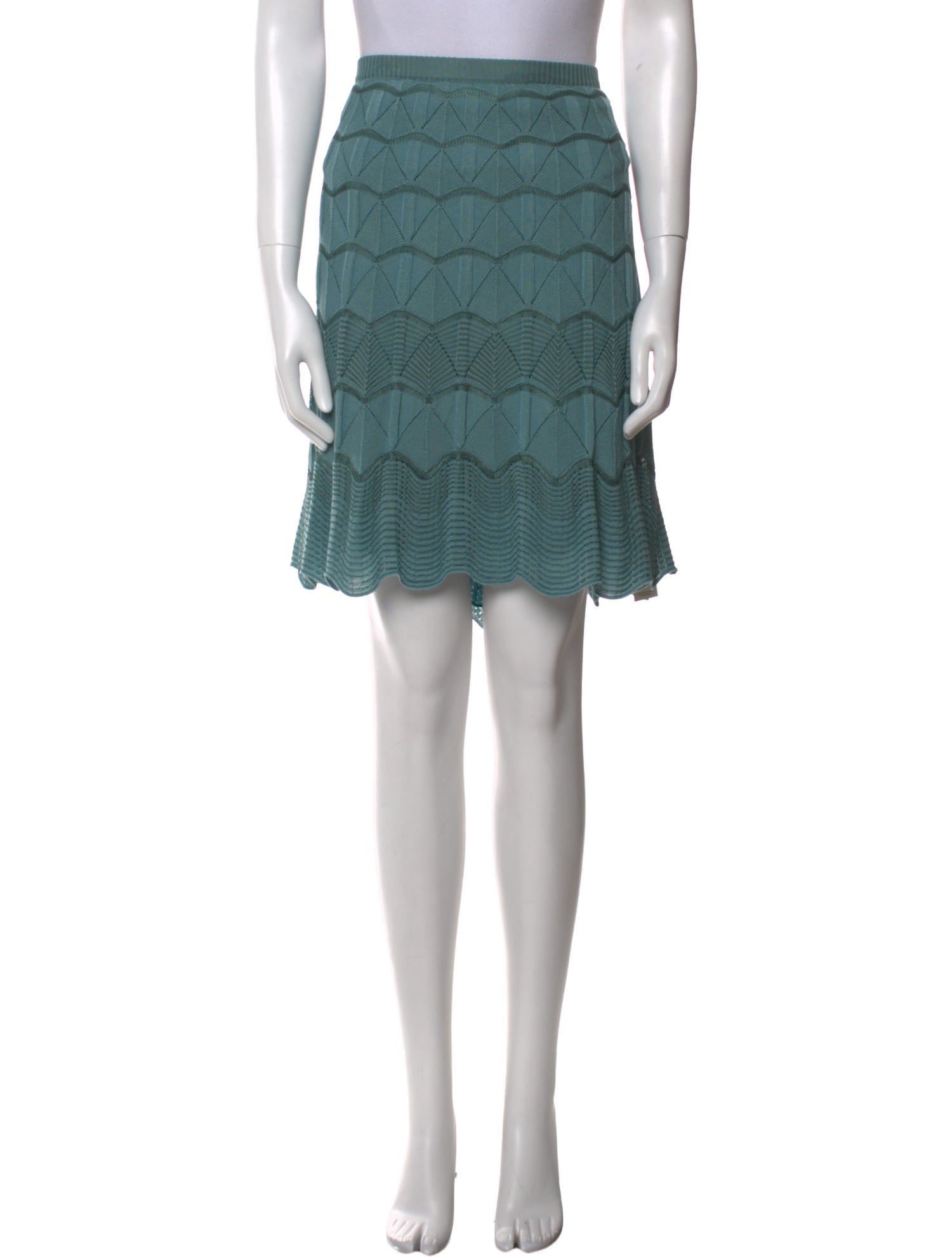 M Missoni Merino Wool Knee-Length Skirt