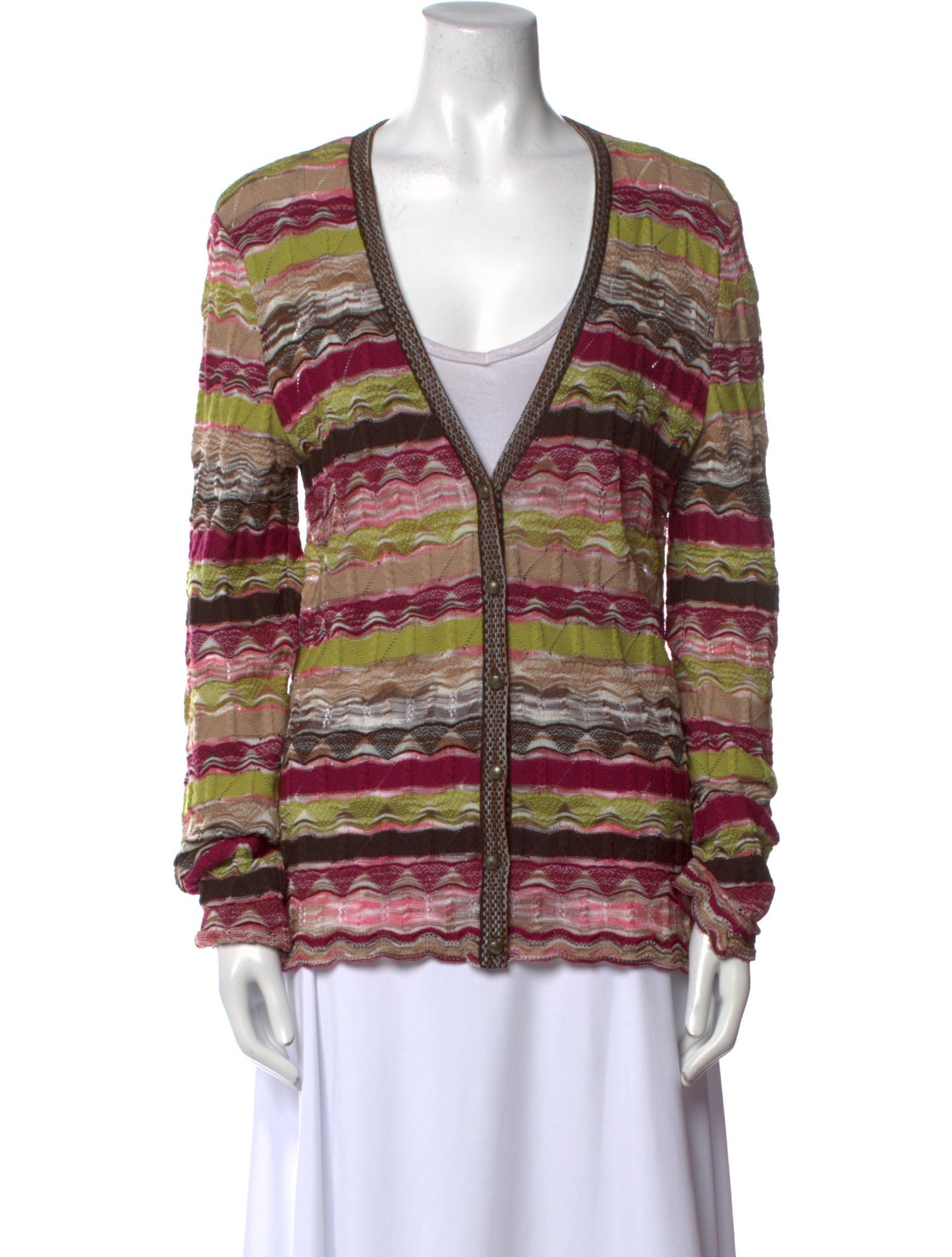 M Missoni Wool Striped Sweater