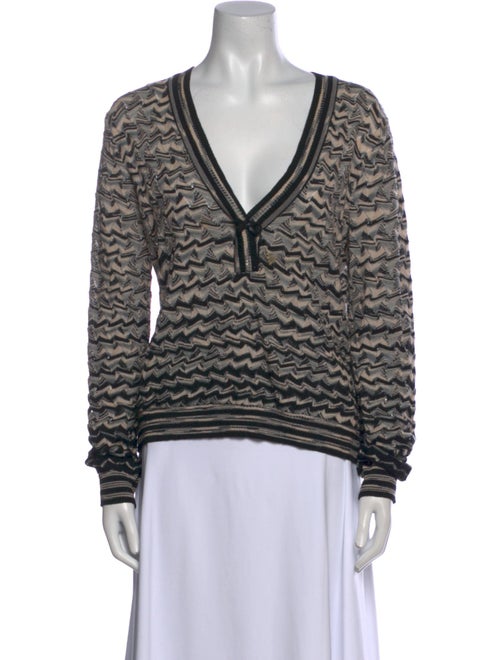 M Missoni Merino Wool Striped Sweater