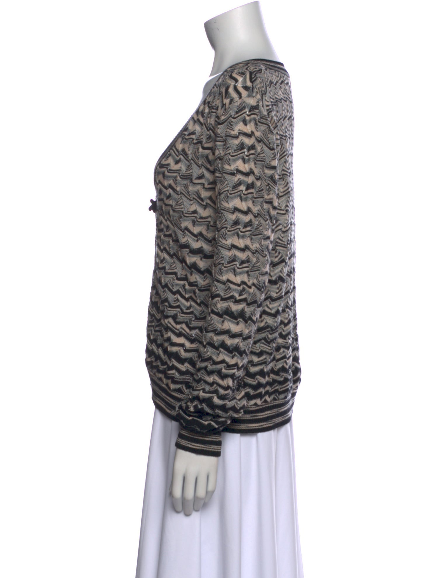 M Missoni Merino Wool Striped Sweater