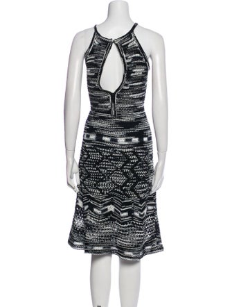 M Missoni Printed Midi Length Dress