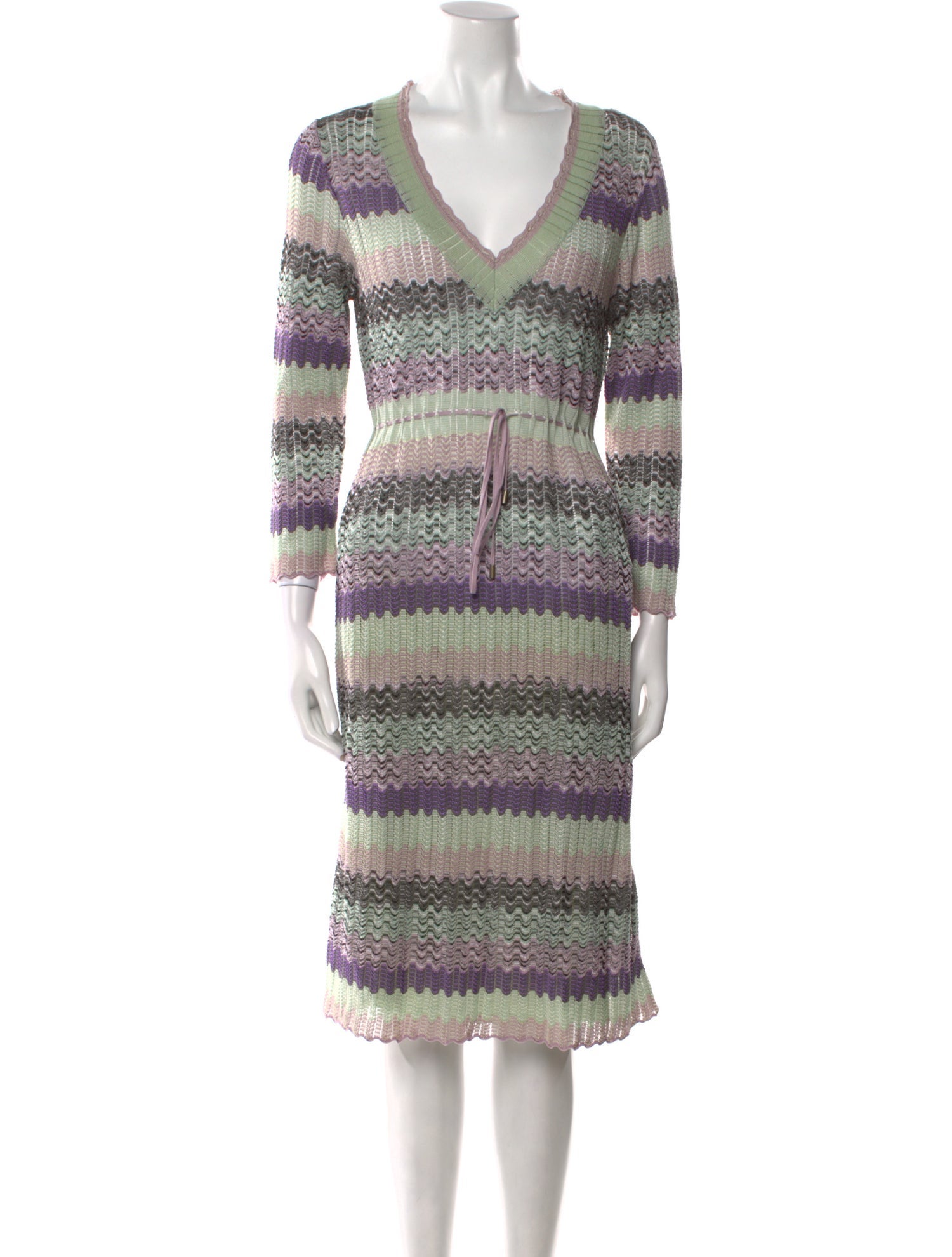 M Missoni Striped Mini Dress