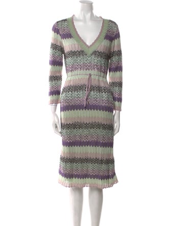 M Missoni Striped Mini Dress