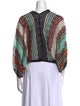 M Missoni Printed Open Front Crop Top