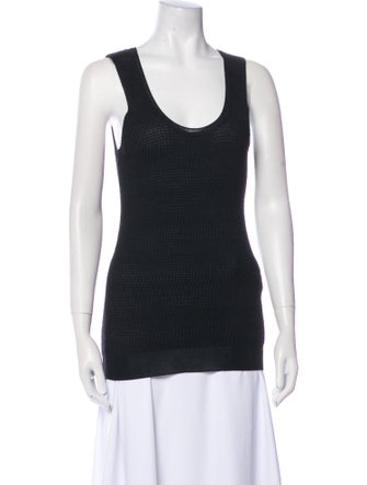 M Missoni Scoop Neck Sleeveless Top