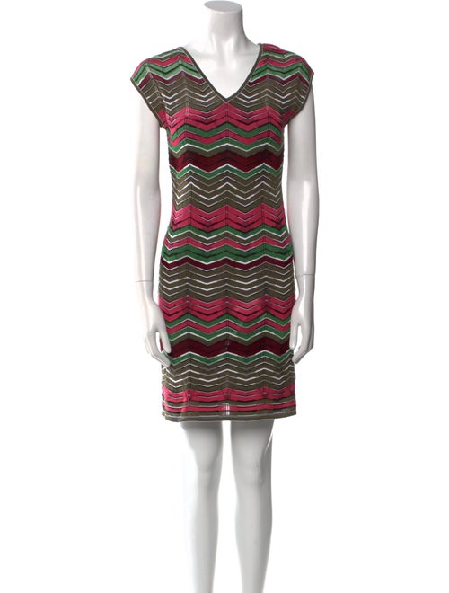 M Missoni Striped Mini Dress