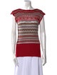 M Missoni Striped Bateau Neckline Sweater