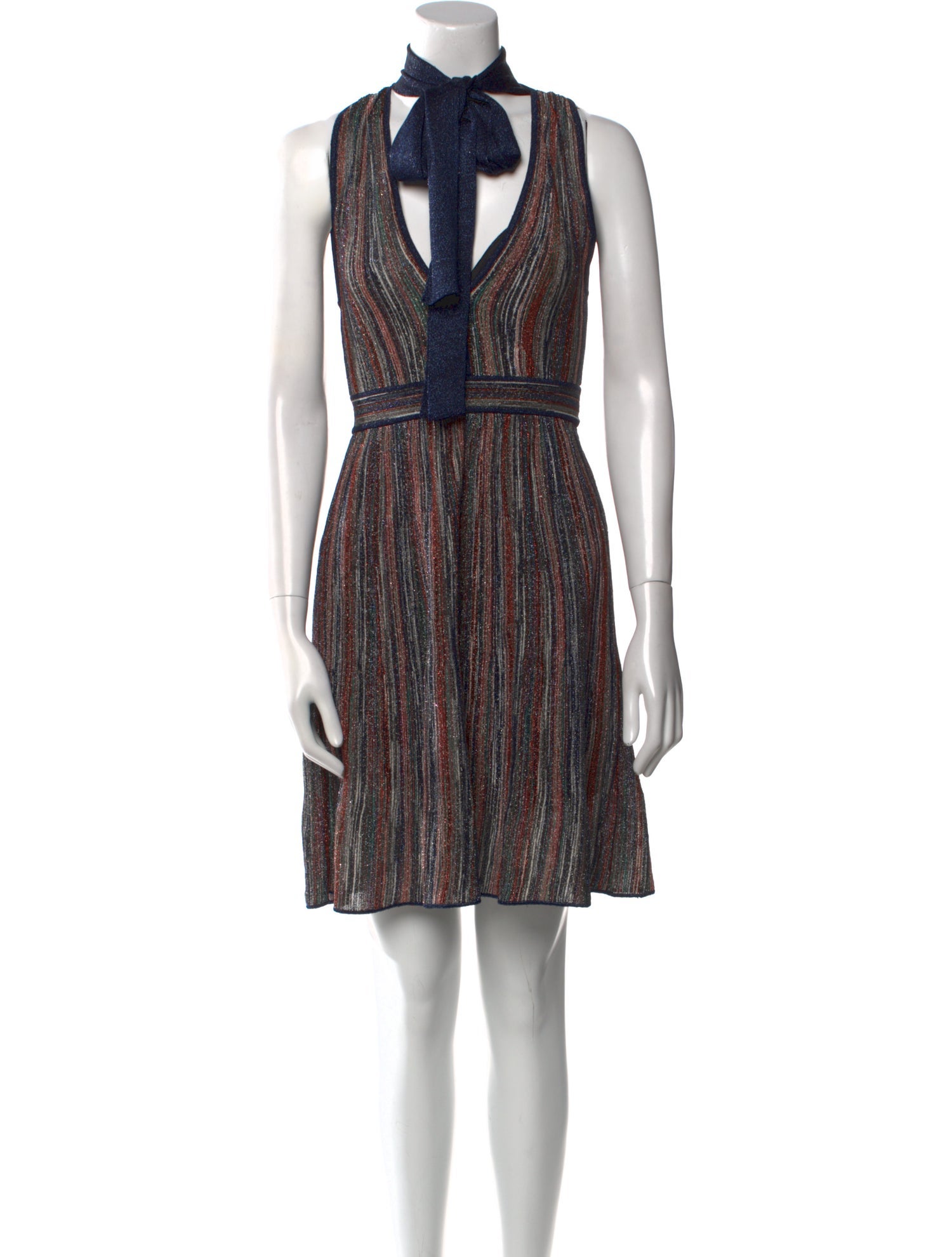 M Missoni Striped Mini Dress