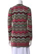 M Missoni Striped Open Front Sweater