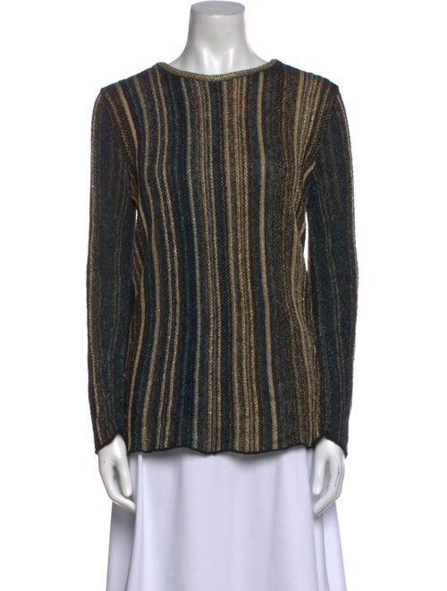 M Missoni Striped Bateau Neckline Blouse