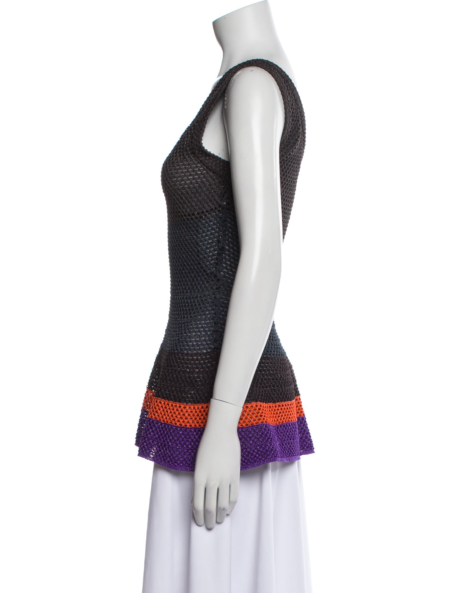 M Missoni Striped V-Neck Tunic