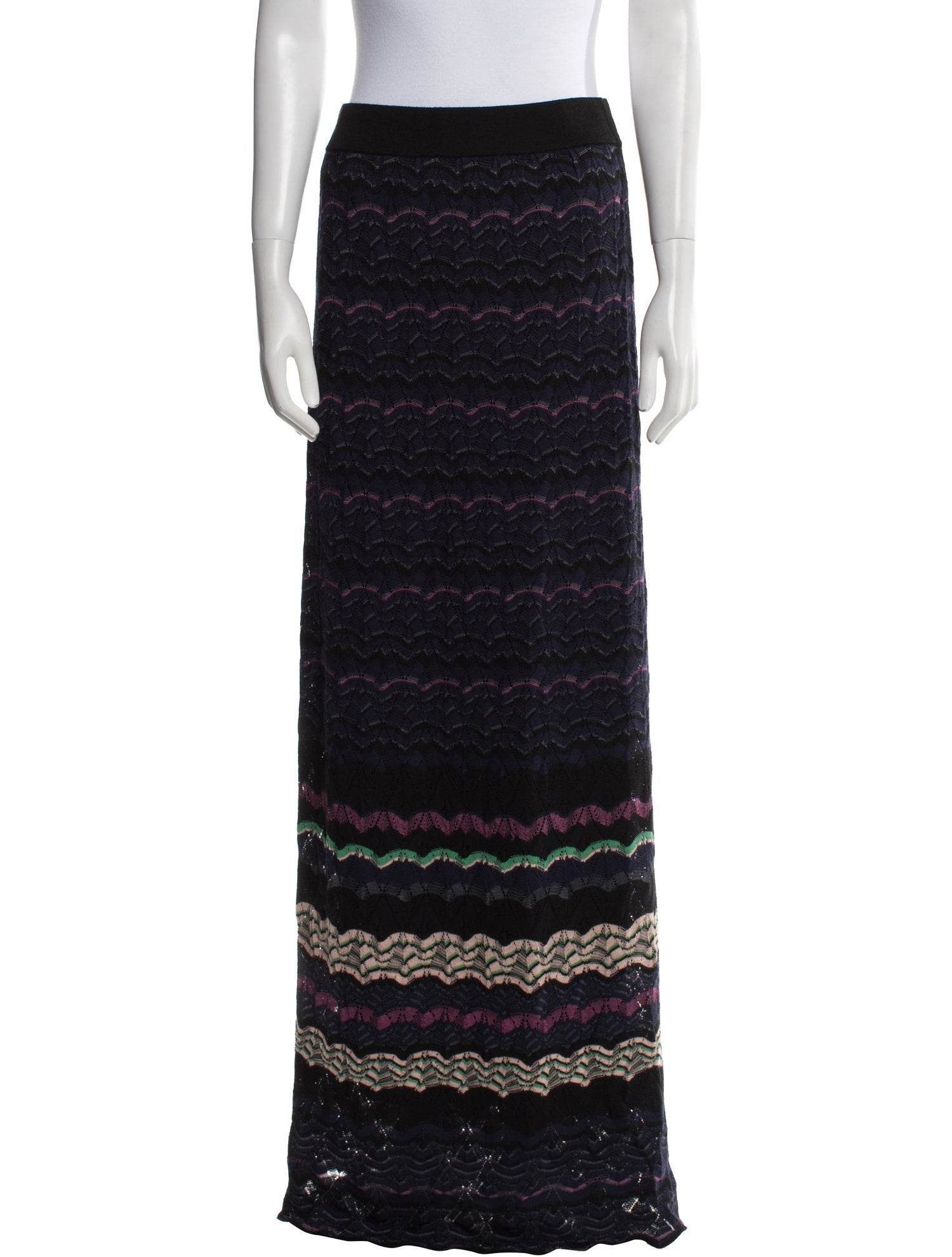 M Missoni Striped Long Skirt