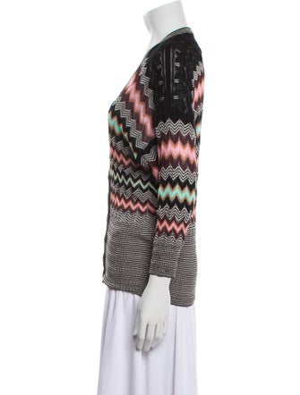 M Missoni Striped V-Neck Sweater