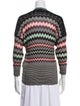 M Missoni Striped V-Neck Sweater