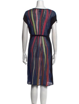 M Missoni Printed Knee-Length Dress