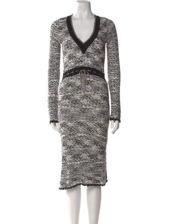 M Missoni Nylon Midi Length Dress