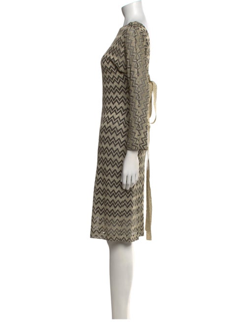 M Missoni Camel Hair Knee-Length Dress