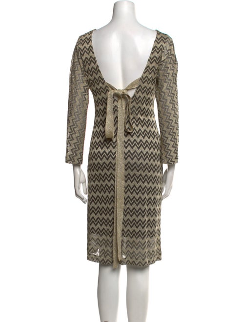 M Missoni Camel Hair Knee-Length Dress