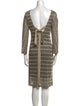 M Missoni Camel Hair Knee-Length Dress