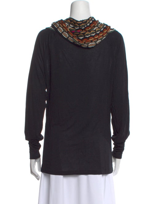 M Missoni Cowl Neck Long Sleeve Top