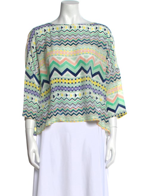 M Missoni Silk Printed Blouse