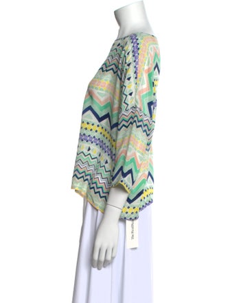 M Missoni Silk Printed Blouse
