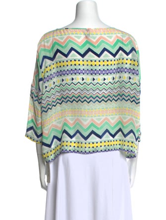 M Missoni Silk Printed Blouse