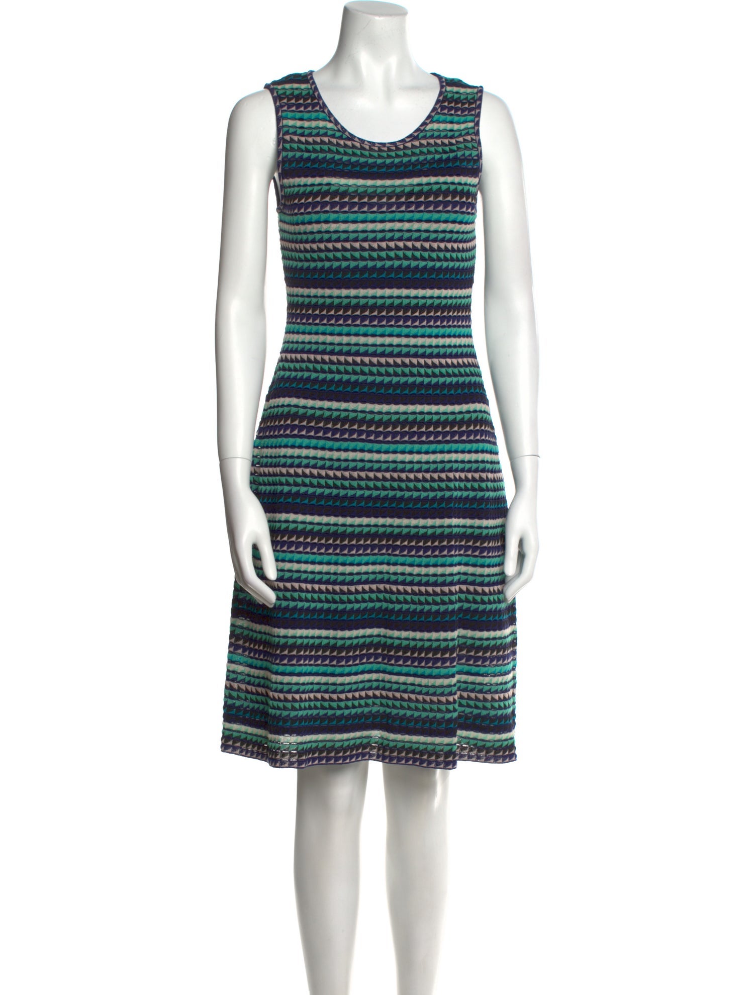 M Missoni Striped Knee-Length Dress w/ Tags